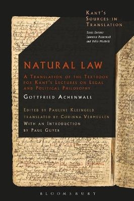 Natural Law - Dr Gottfried Achenwall