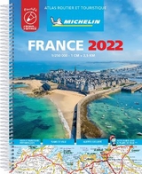 France 2022 -Tourist & Motoring Atlas A4 Laminated Spiral - 