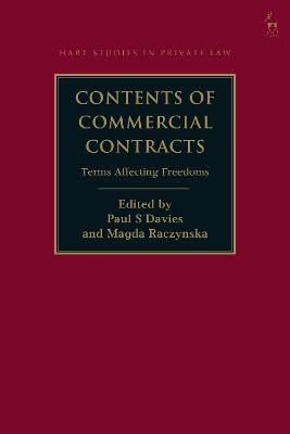 Contents of Commercial Contracts - 