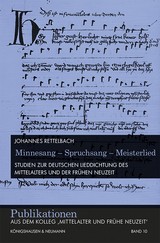Minnesang – Spruchsang – Meisterlied - Johannes Rettelbach