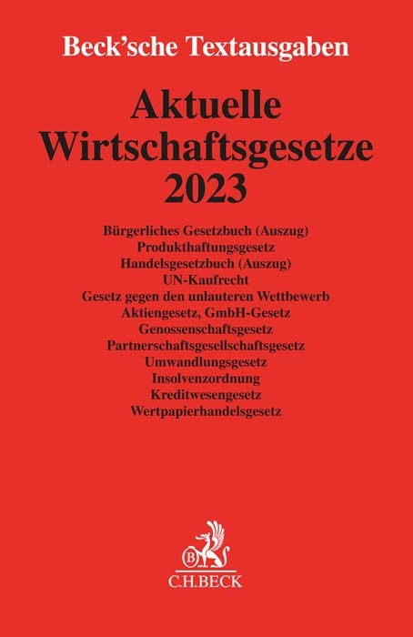 Aktuelle Wirtschaftsgesetze 2023