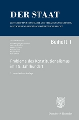 Probleme des Konstitutionalismus im 19. Jahrhundert. - Böckenförde, Ernst-Wolfgang