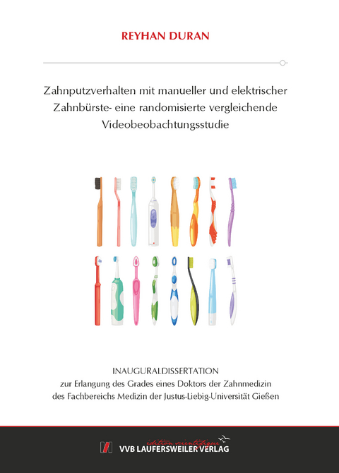 Zahnputzverhalten mit manueller und elektrischer Zahnbürste- eine randomisierte vergleichende Videobeobachtungsstudie - Reyhan Duran