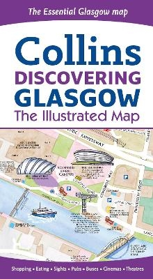 Discovering Glasgow Illustrated Map - Dominic Beddow,  Collins Maps