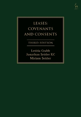 Leases - LL.B Crabb  LL.M Letitia, KC Jonathan Seitler, Miriam Seitler