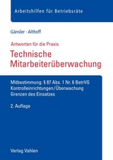 Technische Mitarbeiterüberwachung - Althoff, Lars; Gänsler, Karsten