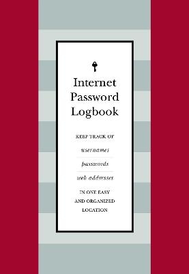 Internet Password Logbook (Red Leatherette) -  Editors of Rock Point