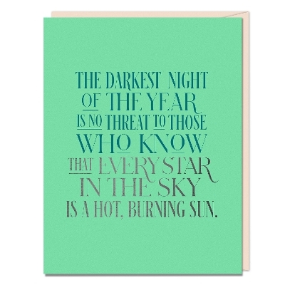 6-Pack  Elizabeth Gilbert for Em & Friends The Darkest Night Card - 