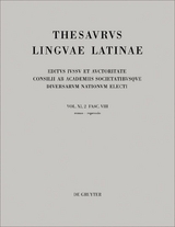 Thesaurus linguae Latinae. . / renuo – repressio - 