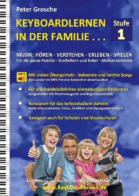 Keyboardlernen in der Familie (Stufe 1) - Peter Grosche