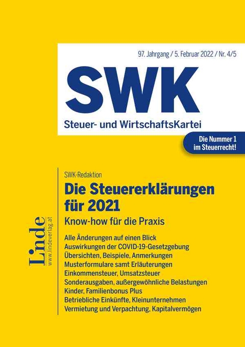 Die Steuererklärungen für 2021