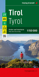 Tirol, Straßen- und Freizeitkarte 1:150.000, freytag & berndt - 