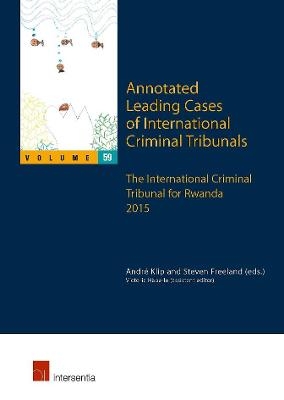 Annotated Leading Cases of International Criminal Tribunals - volume 59 - 