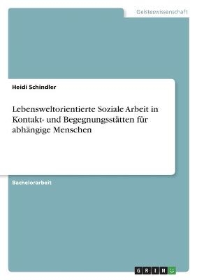 Lebensweltorientierte Soziale Arbeit in Kontakt- und BegegnungsstÃ¤tten fÃ¼r abhÃ¤ngige Menschen - Heidi Schindler
