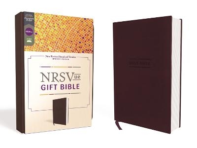 NRSVue, Gift Bible, Leathersoft, Burgundy, Comfort Print -  Zondervan