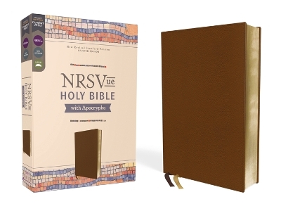 NRSVue, Holy Bible with Apocrypha, Leathersoft, Brown, Comfort Print -  Zondervan