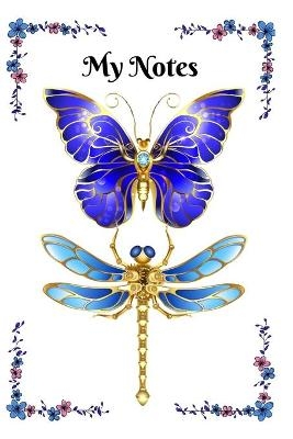 Blue and Gold Butterfly and Dragonfly Notebook - Melanie Voland, Treehouse Books