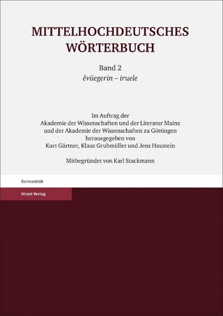 Mittelhochdeutsches Wörterbuch. Zweiter Band - Kurt Gärtner; Klaus Grubmüller; Jens Haustein