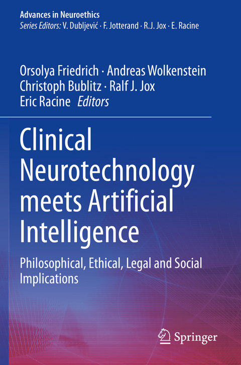 Clinical Neurotechnology meets Artificial Intelligence - 