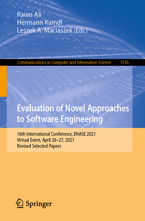 Evaluation of Novel Approaches to Software Engineering - 