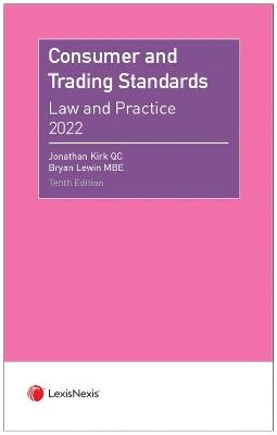 Consumer and Trading Standards - Bryan Lewin, Jonathan Kirk