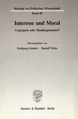 Interesse und Moral. - 