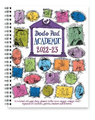 Dodo Pad Academic 2022-2023 Mid Year Desk Diary, Academic Year, Week to View - Lord Dodo