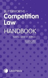 Butterworths Competition Law Handbook - Bavasso, Antonio; Tolley, Louise