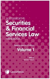 Butterworths Securities and Financial Services Law Handbook - Sabalot, Deborah A