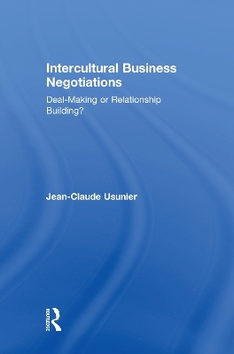 Intercultural Business Negotiations - Jean-Claude Usunier