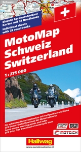 Hallwag MotoMap Motorradkarte Schweiz 1:275.000 - 