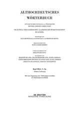 Althochdeutsches Wörterbuch / Band VIII,1: S–Sn. 10. Lieferung: satulgiziugi bis sisuua - 