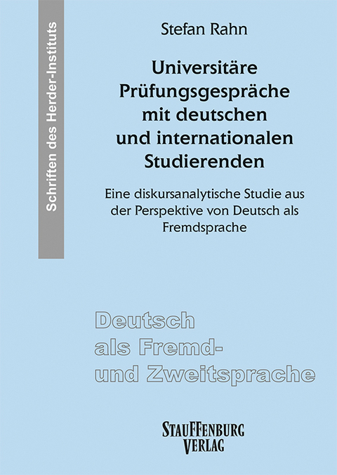 Universitäre Prüfungsgespräche mit deutschen und internationalen Studierenden - Stefan Rahn