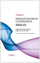 Tolley's National Insurance Contributions 2022-23 Main Annual - Hendren, Ros