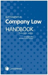 Butterworths Company Law Handbook - Hannigan, Brenda