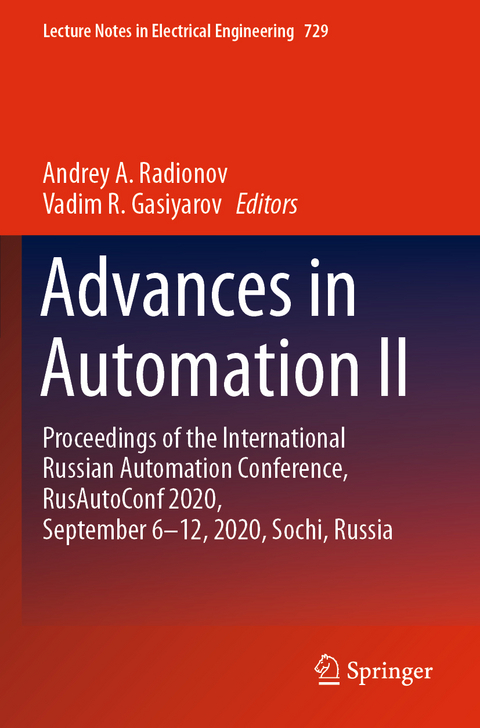 Advances in Automation II - 