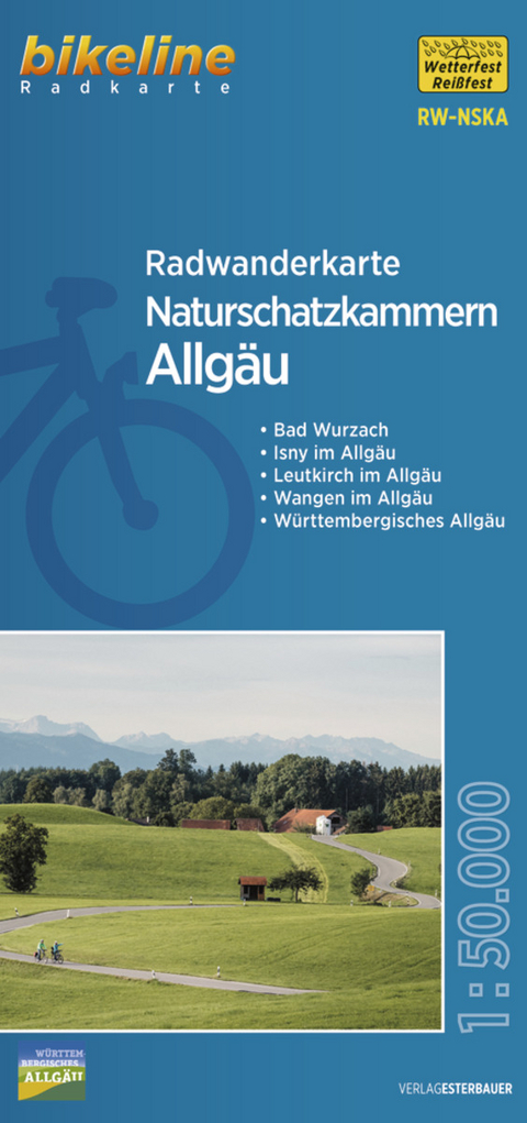 Radwanderkarte Naturschatzkammern Allgäu RW-NSKA - 