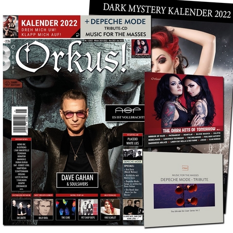 Orkus-Edition Winter - Nr. 1/2022 mit DEPECHE-MODE-Tribute-CD „MUSIC FOR THE MASSES“! - 