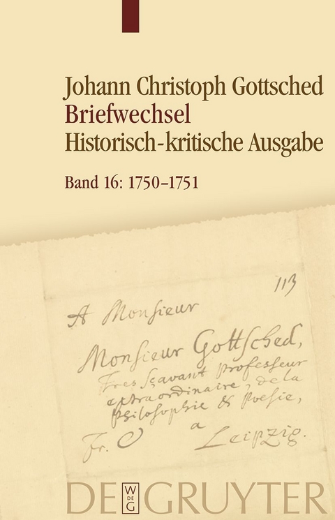 Johann Christoph Gottsched: Briefwechsel / Juni 1750 − März 1751 - 