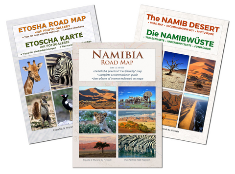 Das komplette Kartenset NAMIBIA (3-teilig) - 