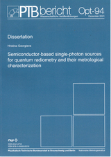 Semiconductor-based single-photon sources for quantum radiometry and their metrolgical characterization - Hristina Georgieva