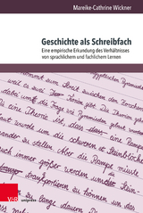 Geschichte als Schreibfach - Mareike-Cathrine Wickner