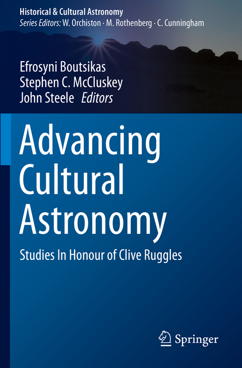 Advancing Cultural Astronomy - 