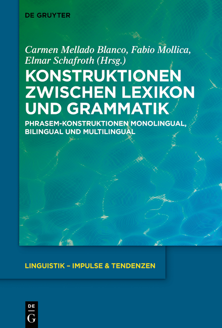 Konstruktionen zwischen Lexikon und Grammatik - 