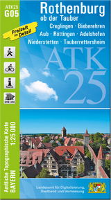 ATK25-G05 Rothenburg ob der Tauber (Amtliche Topographische Karte 1:25000) - 