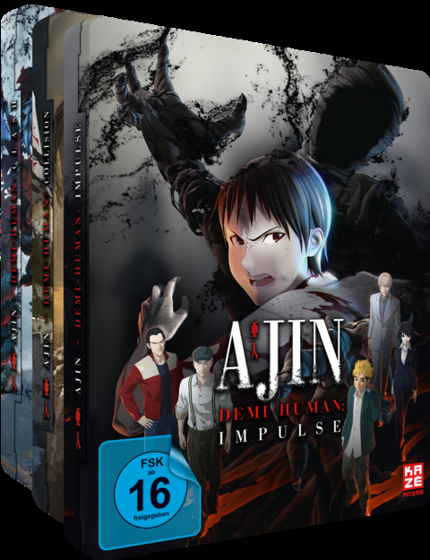 Ajin: Demi-Human - Movie-Trilogie 1-3 - Gesamtausgabe - 3 DVDs [Steelcase]