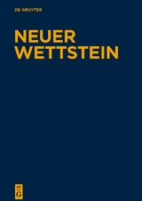 Neuer Wettstein. Texte zu den Evangelien und zur Apostelgeschichte / Texte zum Matthäusevangelium - 