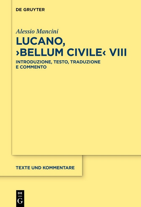 Lucano, ›Bellum Civile‹ VIII - Alessio Mancini