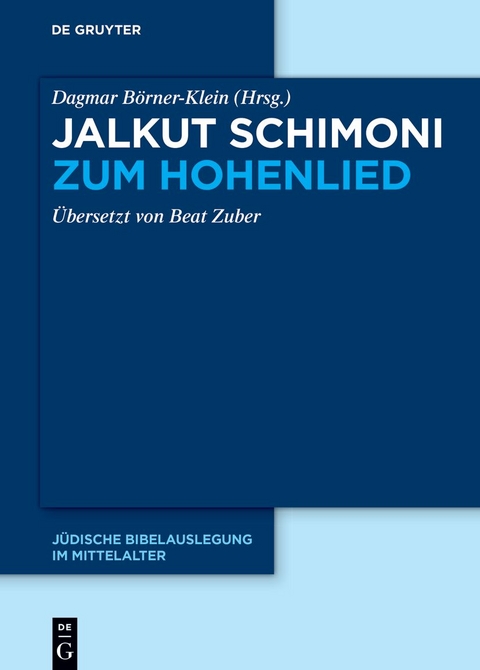 Jalkut Schimoni / Jalkut Schimoni zum Hohenlied - 