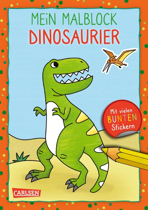 Mein Malblock: Dinosaurier